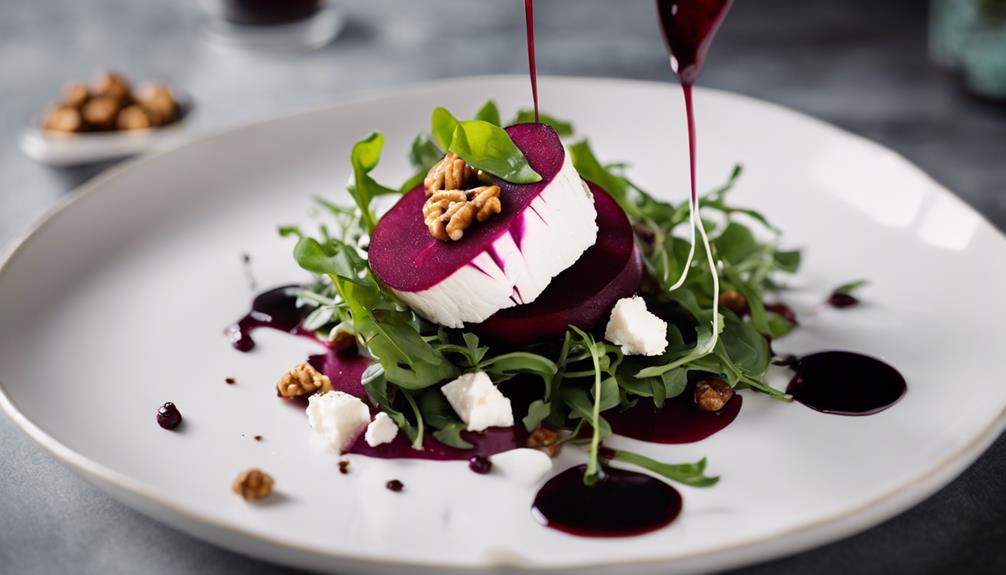 elevated salad with beets