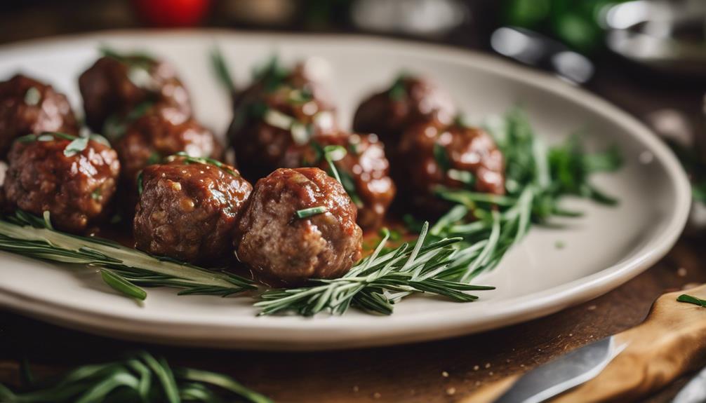 enhancing bison meatballs flavor