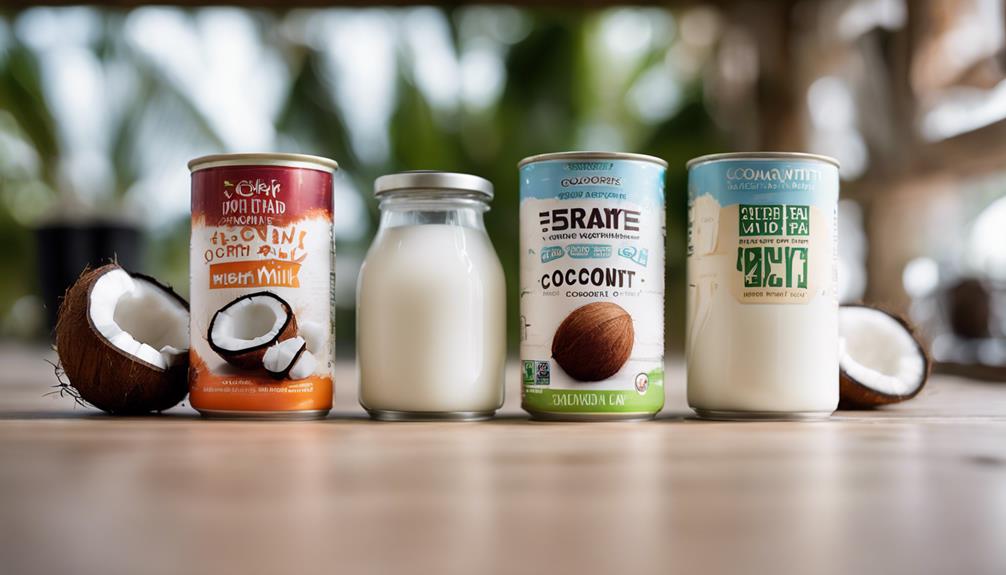 exploring coconut milk options