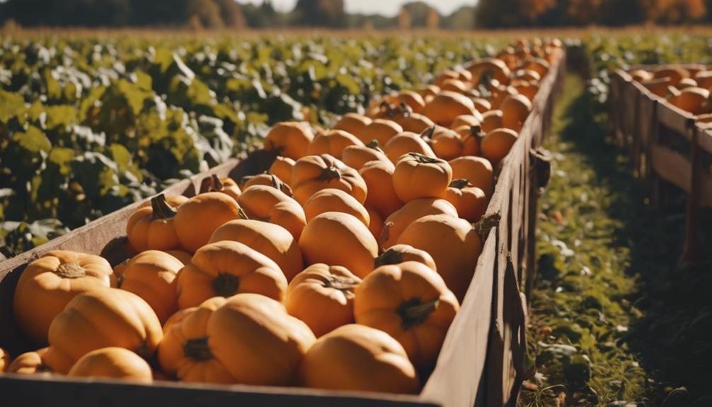 fall harvest of squash