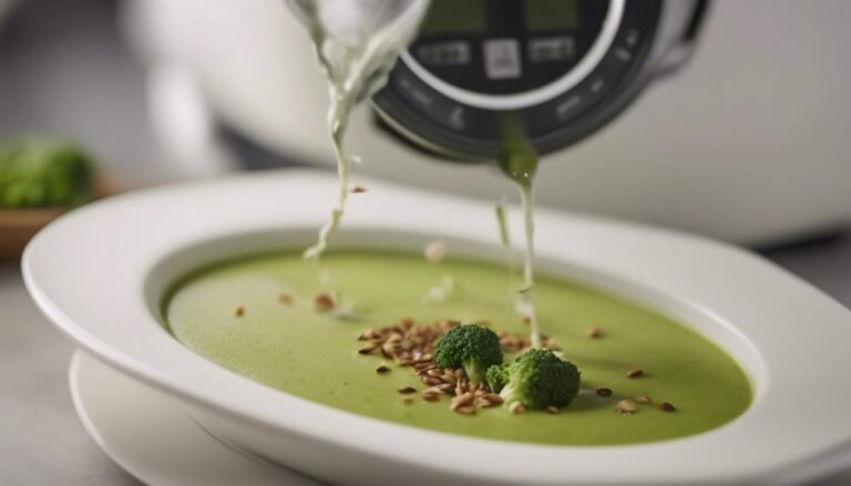 Sous Vide Broccoli Soup With Flaxseeds