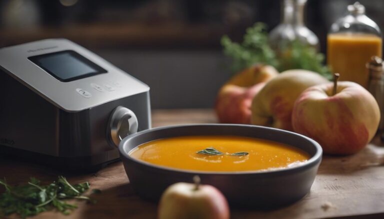 Sous Vide Butternut Squash and Apple Soup