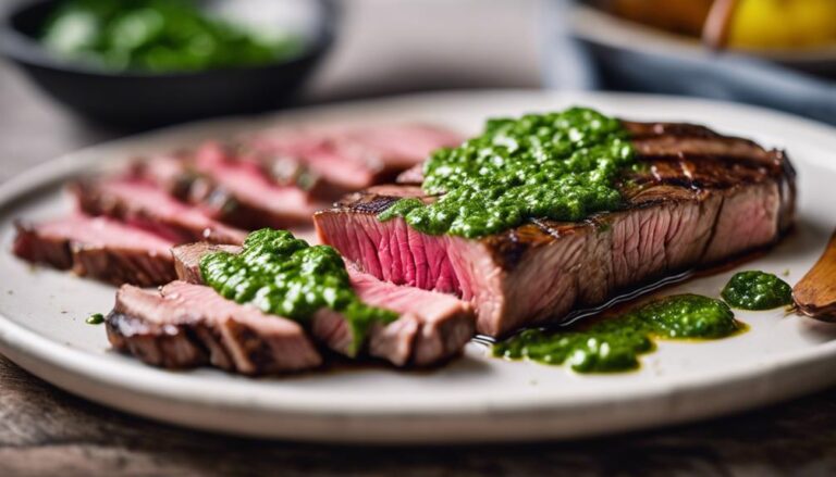 Sous Vide Flank Steak With Chimichurri Sauce