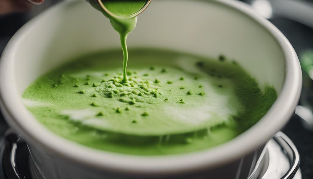 flavorful matcha tea latte