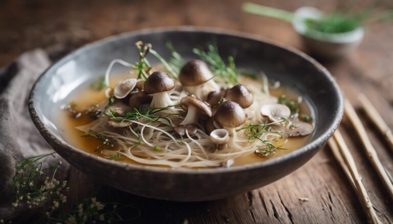 Sous Vide Mushroom Consommé