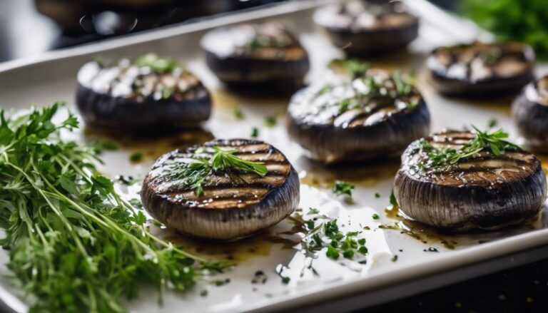 Sous Vide Grilled Portobello Mushrooms With Herb Marinade