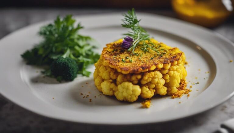 Sous Vide Cauliflower Steak With Turmeric