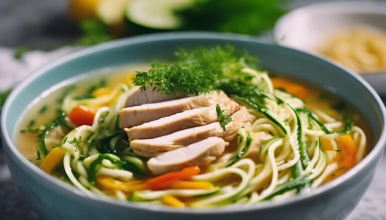 Sous Vide Chicken Zoodle Soup