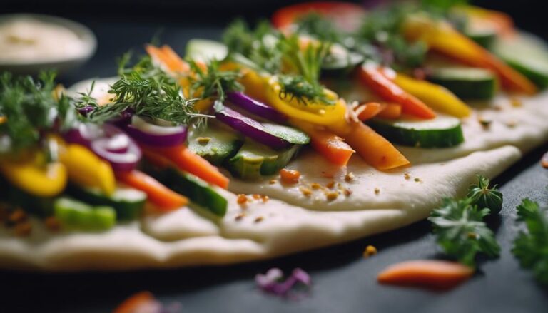 Sous Vide Veggie and Hummus Pita