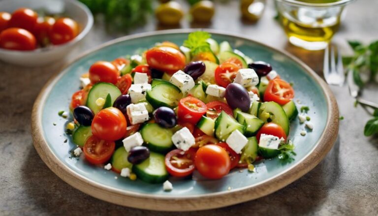 Sous Vide Greek Salad With Olive Oil Dressing