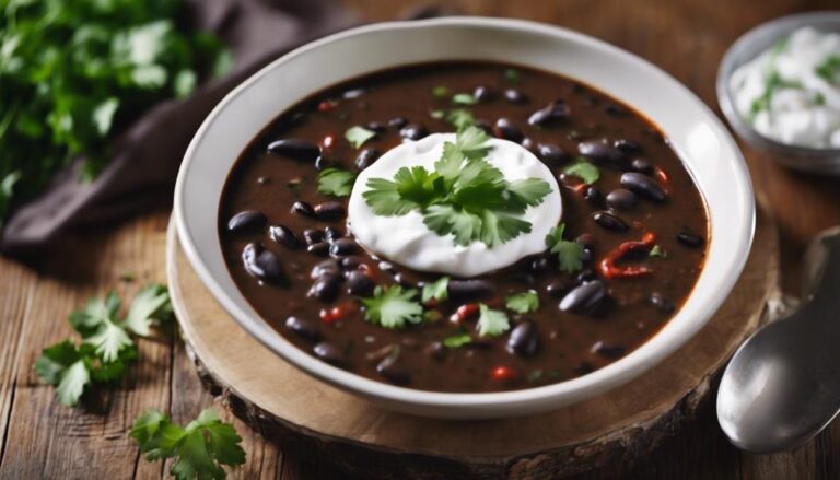 Sous Vide Spicy Black Bean Soup