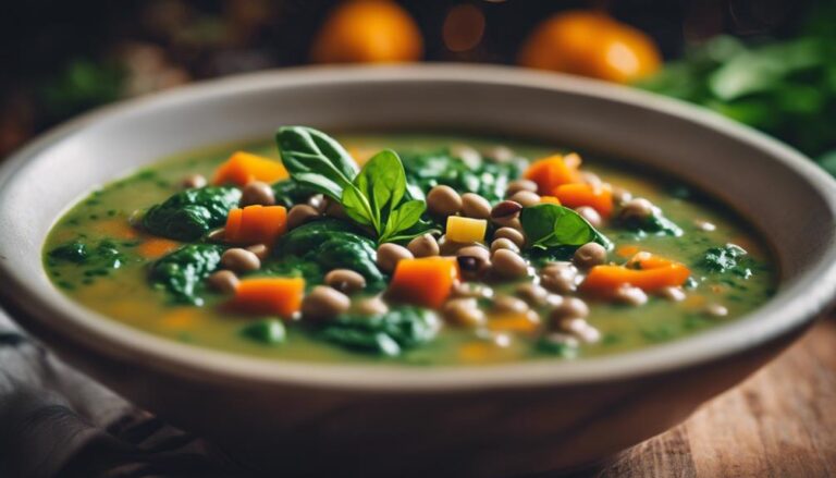 Sous Vide Lentil and Spinach Soup