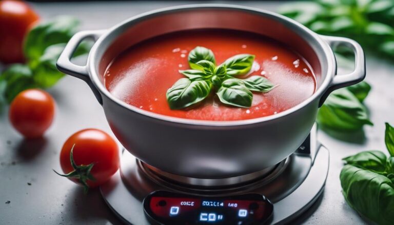 Sous Vide Tomato Basil Soup