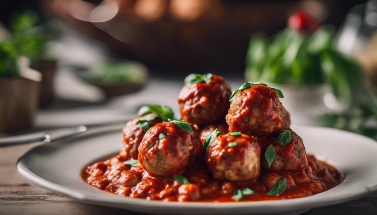 Sous Vide Turkey Meatballs in Tomato Basil Sauce