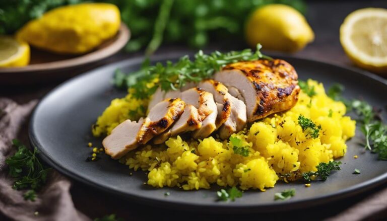 Sous Vide Turmeric Chicken With Cauliflower Rice