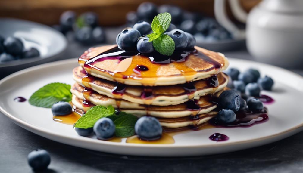 fluffy blueberry pancakes cooked sous vide