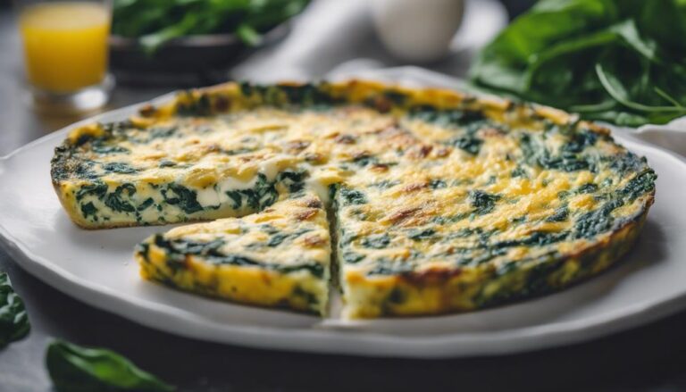 Sous Vide Egg White Spinach Frittata