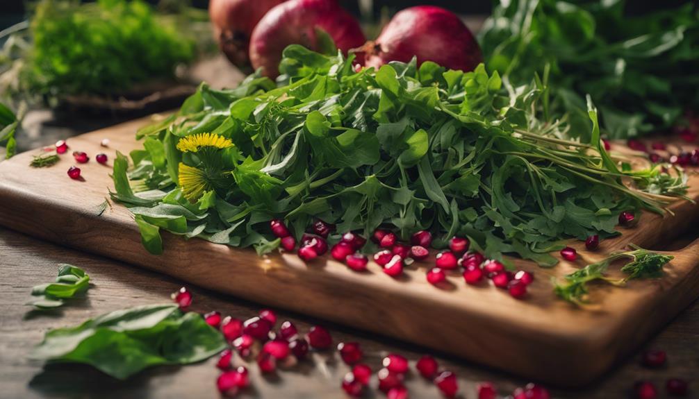 foraging for wild greens