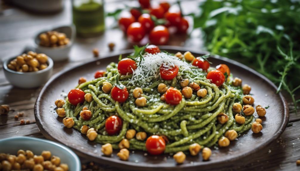 fresh arugula pesto sauce