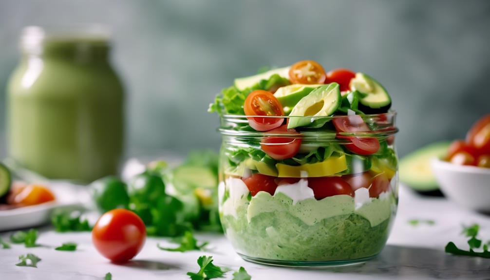 fresh salad with avocado