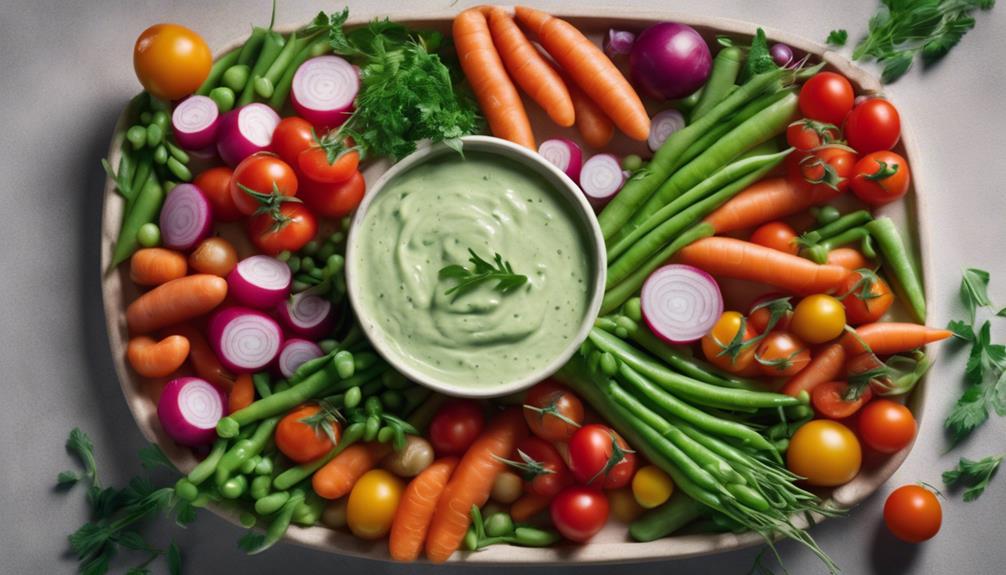 fresh vegetable platter option