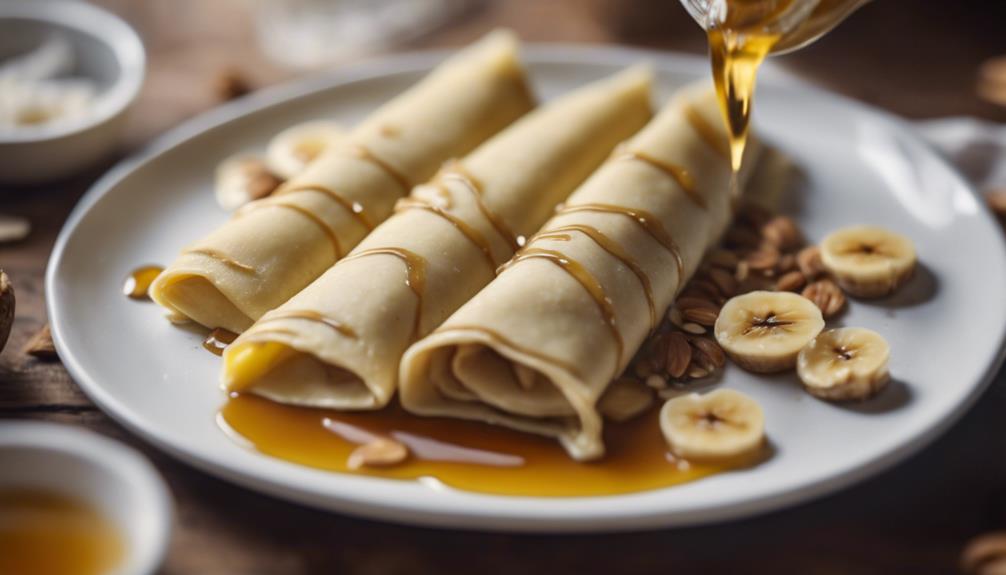 gourmet breakfast with bananas