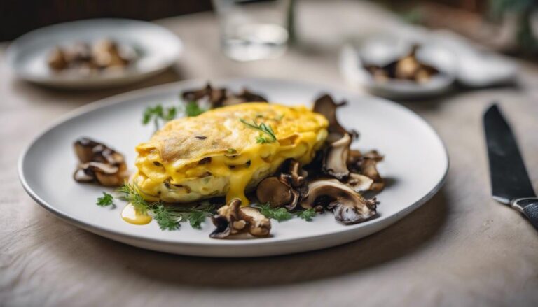 Sous Vide Duck Egg Omelette With Wild Mushrooms