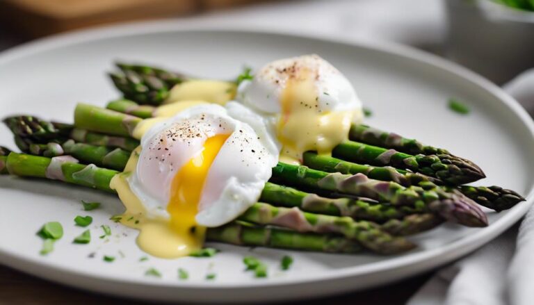 Sous Vide Asparagus and Soft Poached Eggs With Hollandaise