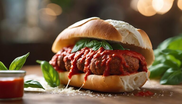 Sous Vide Elk Meatball Sub With Marinara