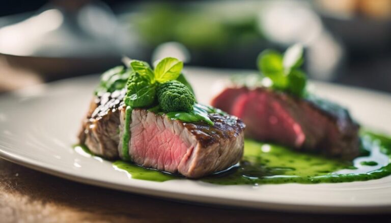 Sous Vide Lamb Loin With Mint Sauce