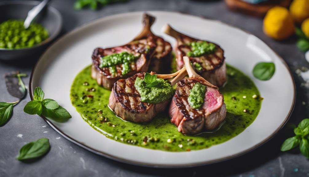 gourmet lamb with herbs