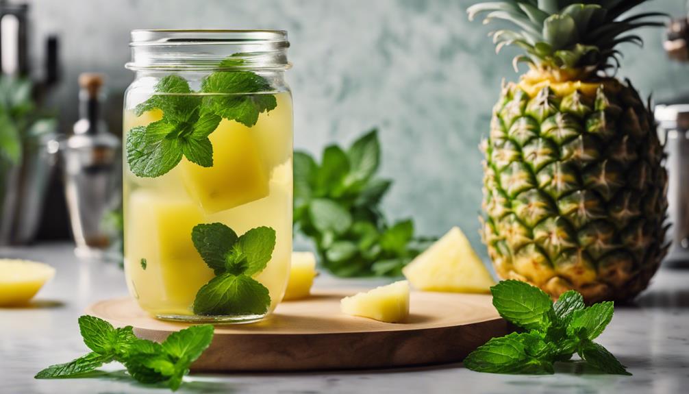 gourmet pineapple mint infusion