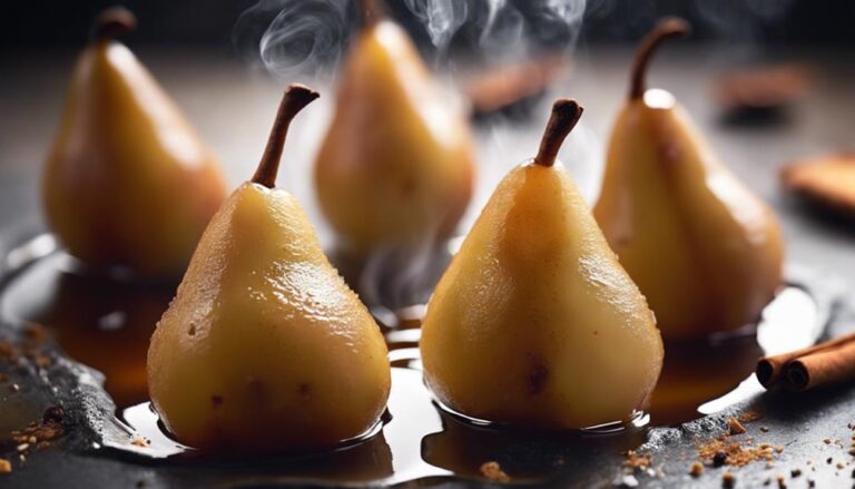 Sous Vide Poached Pears With Honey and Cinnamon