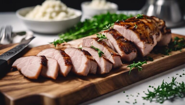 Sous Vide Pork Tenderloin With Cauliflower Mash