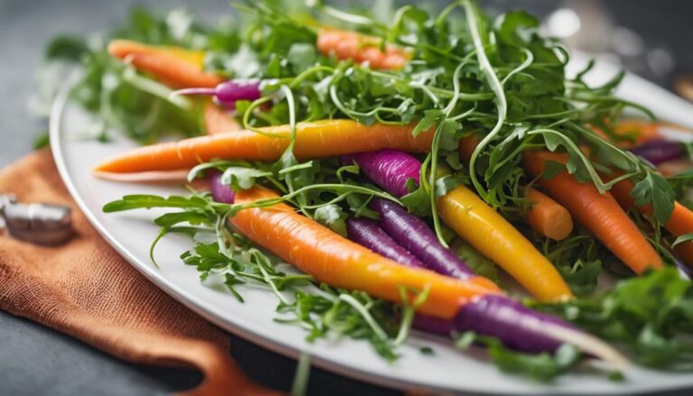 Sous Vide Rainbow Carrot and Arugula Salad