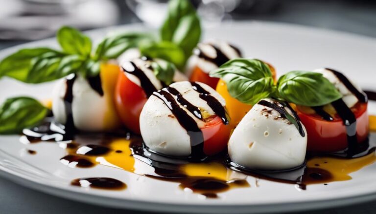 Sous Vide Caprese Salad With Balsamic Reduction