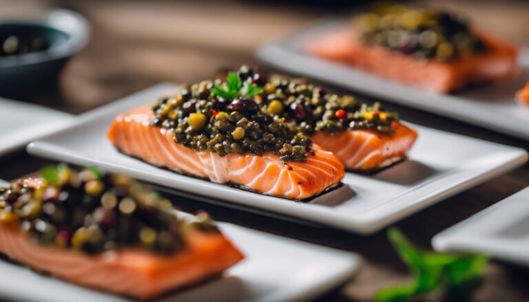 Sous Vide Salmon With Olive Tapenade