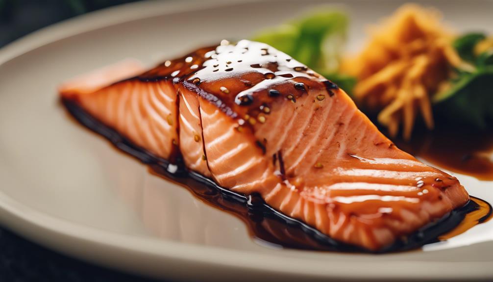 gourmet salmon with glaze