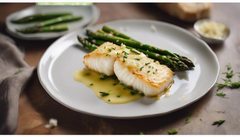 Sous Vide Garlic Butter Cod With Asparagus