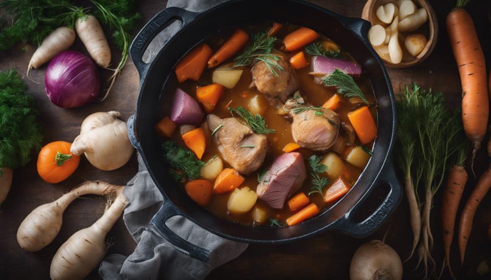 gourmet slow cooked rabbit stew