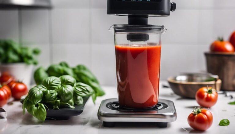 Sous Vide Tomato and Basil Soup