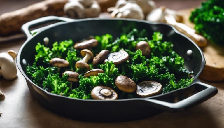 Sous Vide Kale and Mushroom Sauté