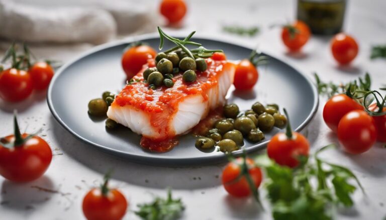 Sous Vide Cod With Tomato and Capers