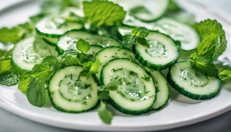 Sous Vide Cucumber and Mint Salad