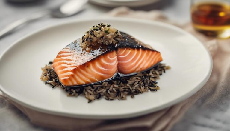 Sous Vide Maple Glazed Salmon With Wild Rice"