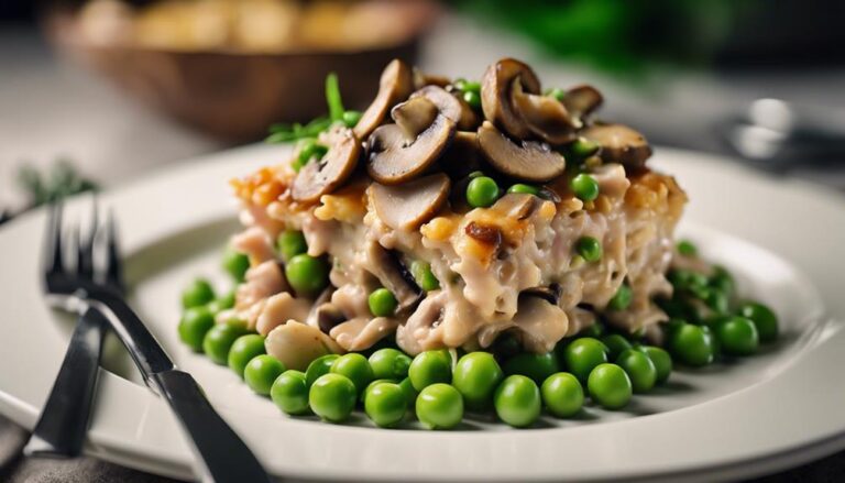 Sous Vide Tuna Casserole With Mushrooms and Peas