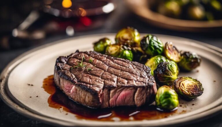 Sous Vide Venison Steak With Brussels Sprouts