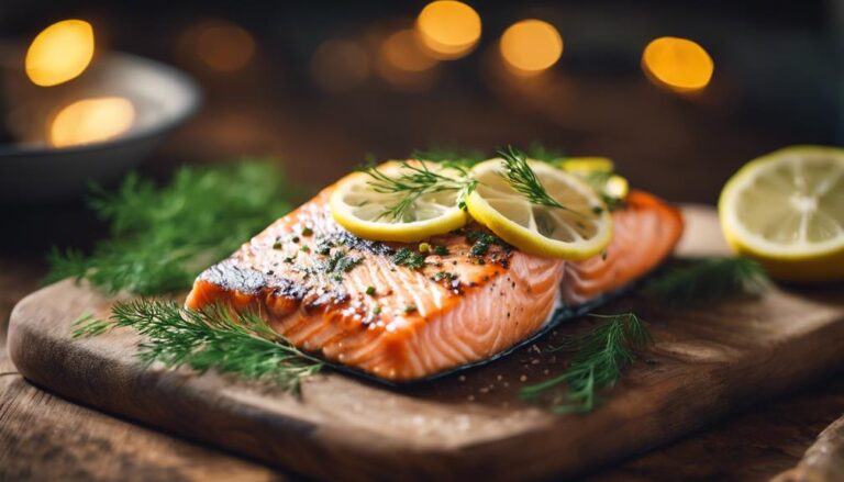 Evening Essence: Grilled Salmon With Dill and Lemon