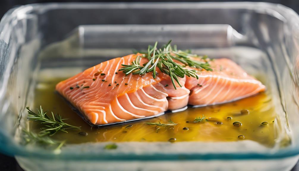 grilled salmon with herbs