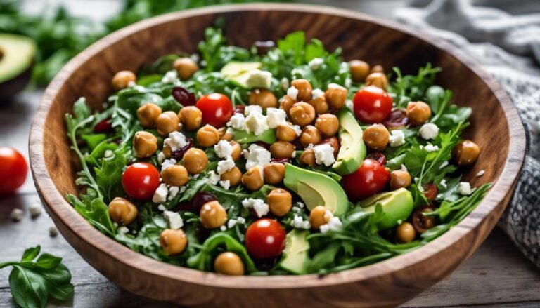 Arugula and Roasted Chickpea Salad